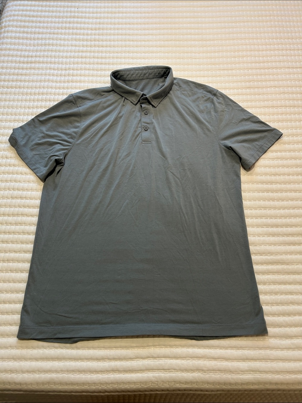 lululemon athletica Men's Short-Sleeve Polo - Gray Large
